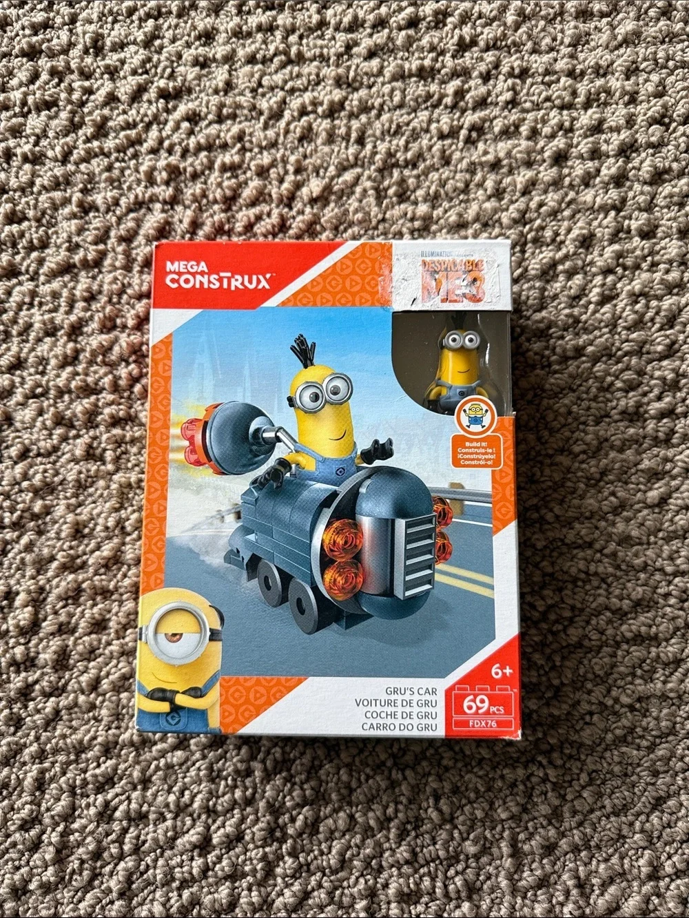 Mega Construx Despicable Me 3 Gru’s car set FDX76 69 pieces NEW IN SEALED BOX